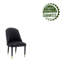 Chaise rembourrée en velours Sudie-2121664683