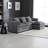 112" Oversized L-shaped Chenille Cloud Sectional Sofa – Modular Sleeper With Memory Foam & Moveable Ottoman-1502739847