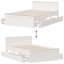 ClassicLiving Bed Frame Without Mattress With Headboard Solid Wood Pine-606752476-606752474