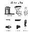 Presse-agrumes à pression froide Sifene 200w, double goulotte large de 3 po, anti-colmatage, facile à nettoyer, sans bpa, gris, nouveau