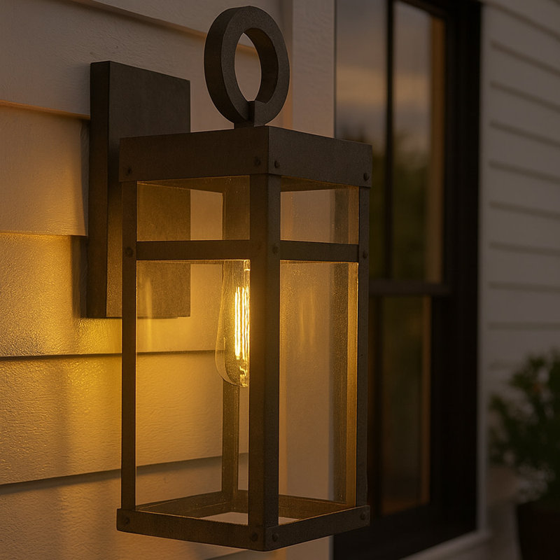 Porter Extra Small Wall Mount Lantern By Lisa McDennon, Aged Zinc