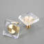 1 3/16" Square Clear Glass Knob-454126618