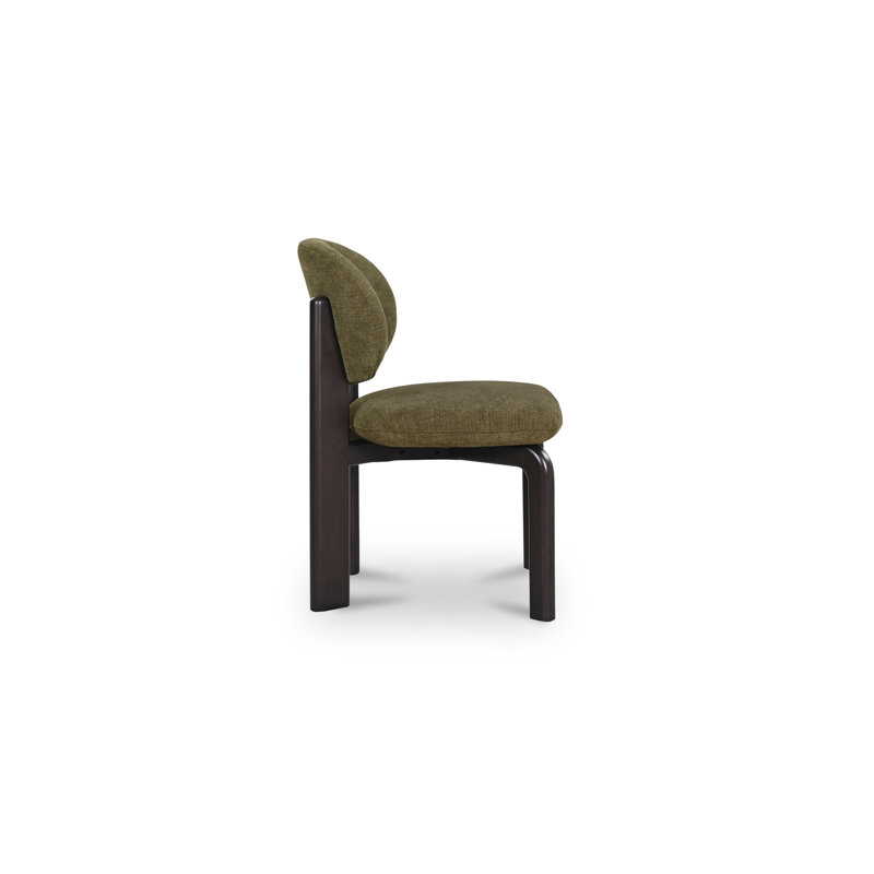 Sami Dining Chair Brown Set Of Two, Dark Green