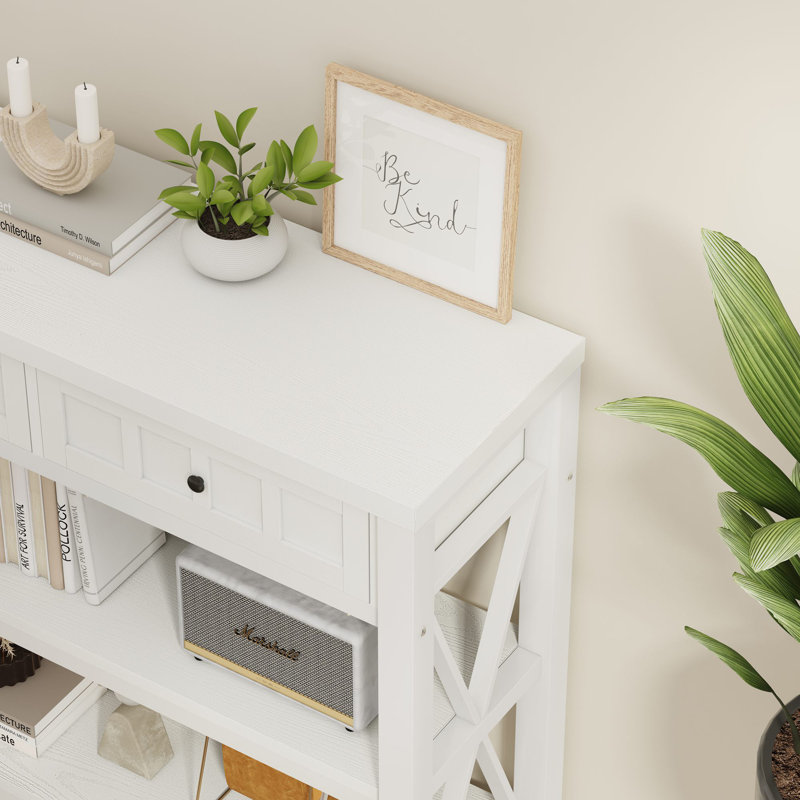Console 54,72 po Guinna Pandolfo, Chêne blanc, Chêne blanc