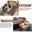 38cm Wide Solid Colour Footstool Ottoman-647977458