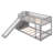 Bunk Bed With Storage Stairs And Slide-111113955