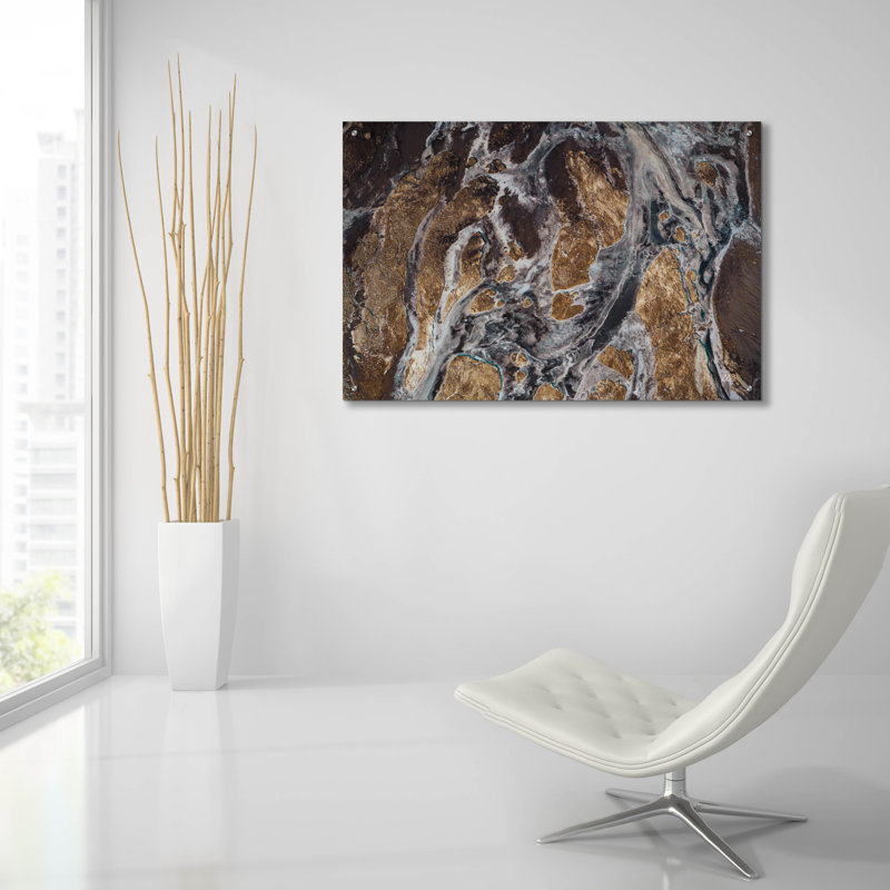  «Over Islande» par Max Blakesberg Studios, art mural en verre acrylique, 24 po x 16 po, H 24 po x l 36 po x P 0,2 po