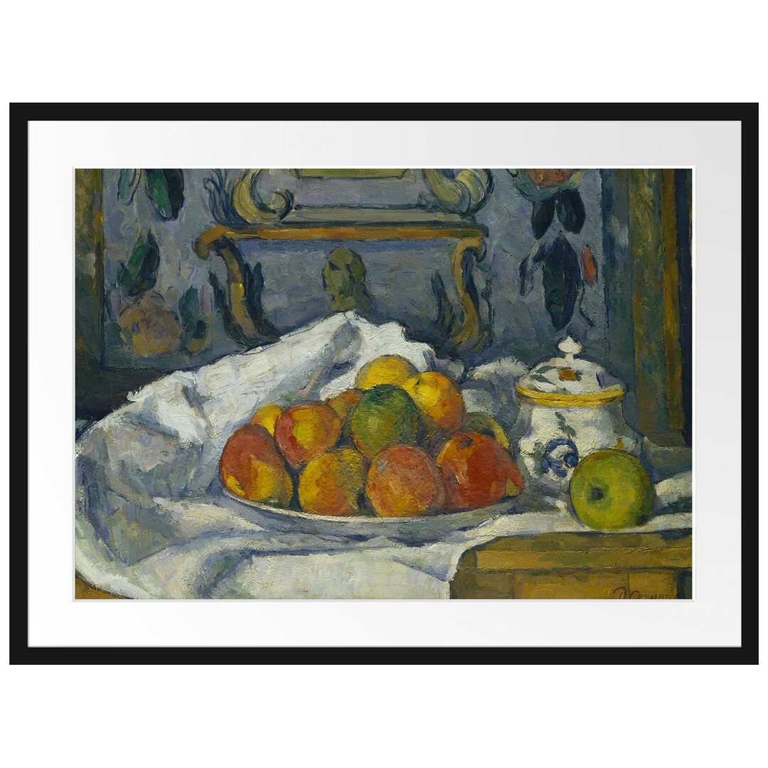 Gerahmter Kunstdruck Apple Plate von Paul Cezanne