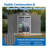 10X8 FT Outdoor Storage Shed,  Metal Foundation & Lockable Doors, Tool Shed For Garden, Patio, Backyard, Lawn, Grey