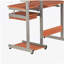 Bureau d'ordinateur complet, grain de bois-1896454867
