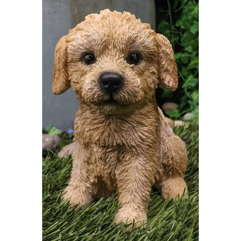 Figurine chiot Labradoodle Chawn Sitting