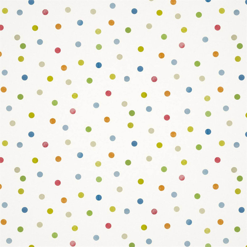 Bon Bon 10.05m x 52cm Sky/Gecko/Ochre Wallpaper Roll, Sky/Gecko/Ochre