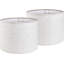 Abat-jour tambour en lin (Spider) - ensemble de 2-822018602-822018607