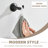 APLusee Double Bath Towel Holder Black