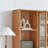 Modern simple log bookcase