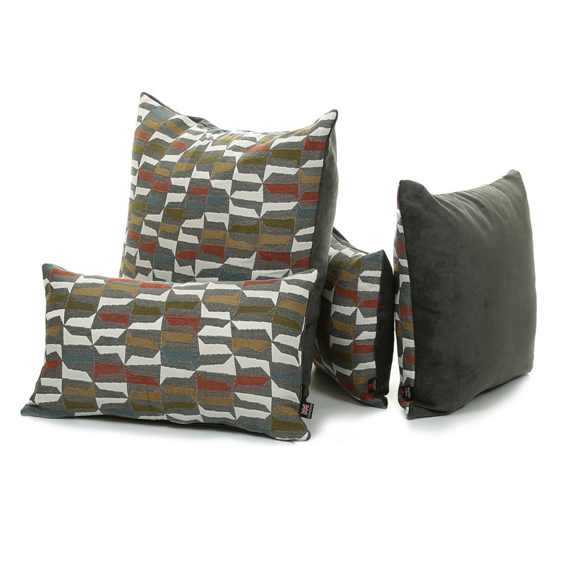 Amatia Geometric Square Cushion, Small