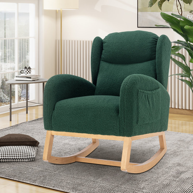 Lorinda Rocking Chair, Green