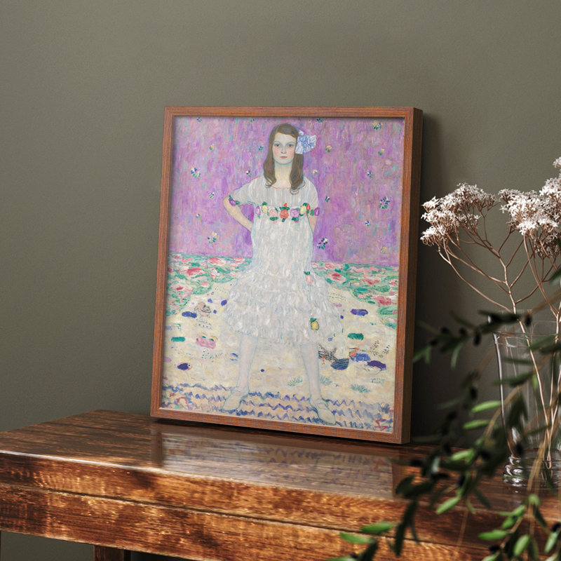 «Gustav Klimt X» sur, Noyer, H 10 po x l 8 po
