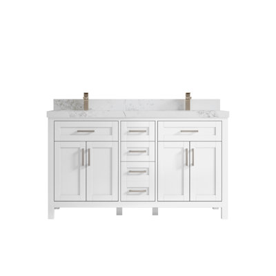 60'' Double Bathroom Vanity with Top