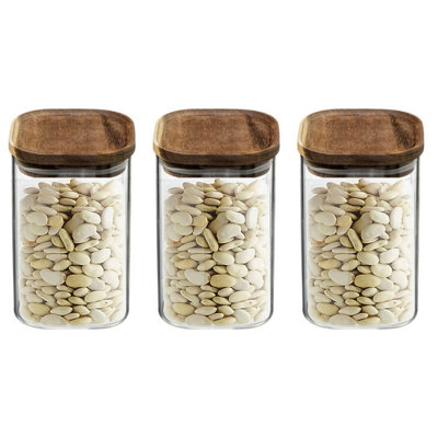 Glass Jar - Set of 3