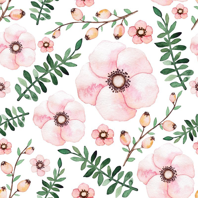 Marne Floral Wallpaper, 208 x 146cm