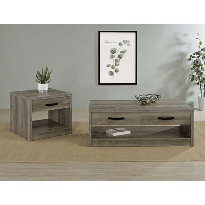 Heenri 2 Piece Coffee Table Set -  Andrew Home Studio, GFC707GD278TBS2-YSWX