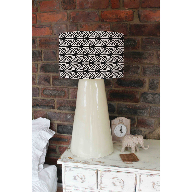 Cotton Drum Lamp Shade ( Uno ), 22cm H x 25cm W x 25cm D