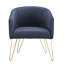 Fauteuil demi-tonneau en velours de 26,5 po Grimsley-1370518839