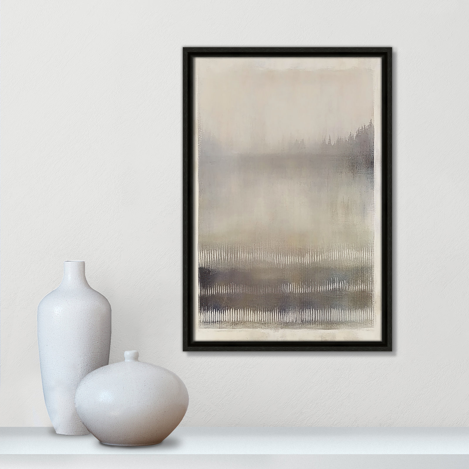 Balanced Silence III Print by Irena Orlov, 19.5" H x 13.5" W, Espresso Floater
