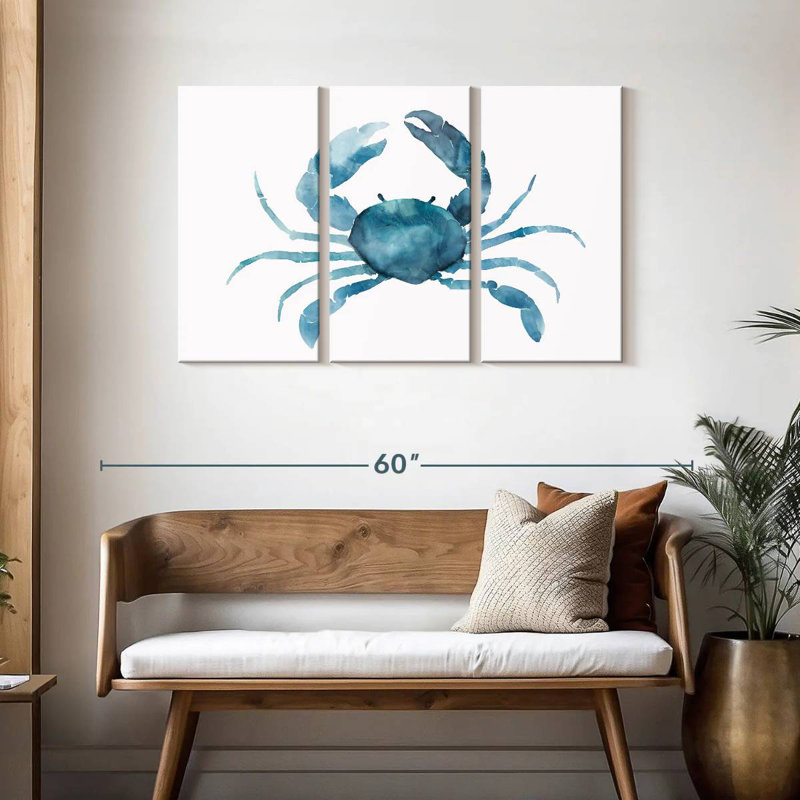 Brampt Marine Blue Crab, 28" H x 45" W