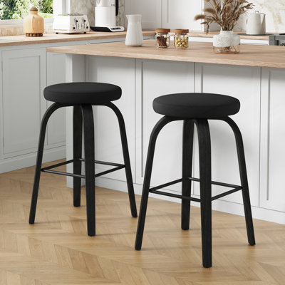 Swivel Upholstered Counter Stool
