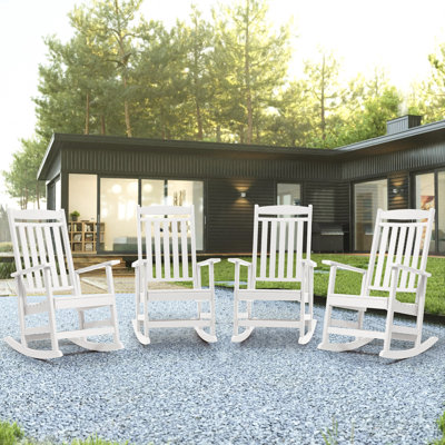 Chaise berçante en plastique Lashay