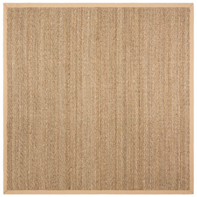 Natural Fiber Seagrass Solid Color Rug