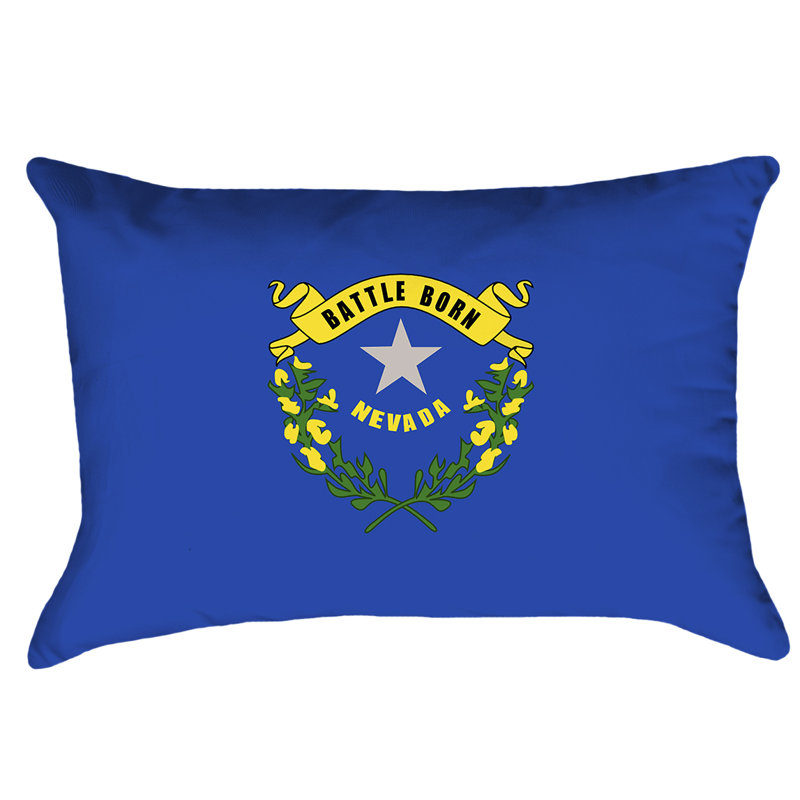 Drapeau nevada, Polyester, Polyester - Sans fermeture à glissière (intérie, Coussin lombaire