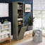 Armoire de rangement, 64 po, tablettes de rangement réglables pour la salle de bain, hauteur de 64 po pour les petits espaces, rangement au sol, 4 paniers à linge et à linge, espace de rangement caché