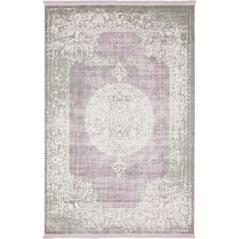 Tapis oriental Malynn, Rectangle 9 pi x 12 pi 2 po, Mauve / beige