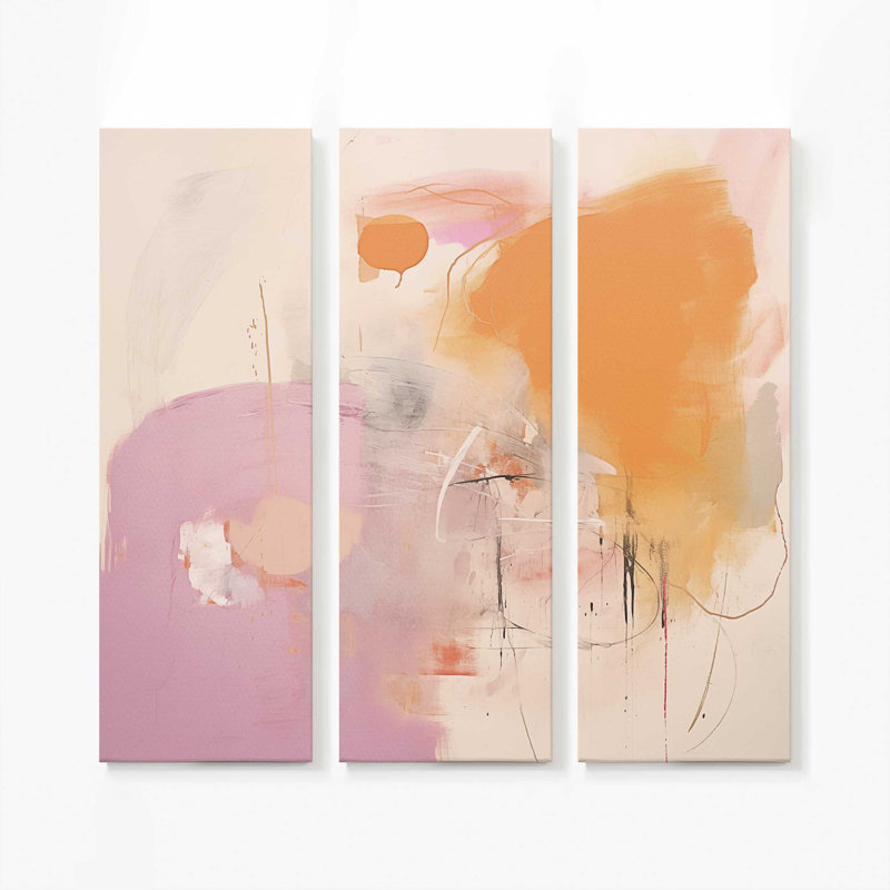 Cotton Candy Delight v1 | Impression sur toile 2 panneaux, H 48 po x l 48 po
