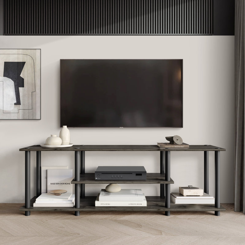 Meuble télé 3 niveaux Easy Twist, Gris foncé