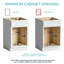 Tablettes de rangement coulissantes en bois à fermeture en douceur Rashun-87844845
