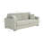Marlene 81" Genuine Italian Top Grain Leather Queen Sleeper Sofa Bed with Memory Foam Mattress-59137200