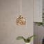 1 - Light Gold Dome Pendant