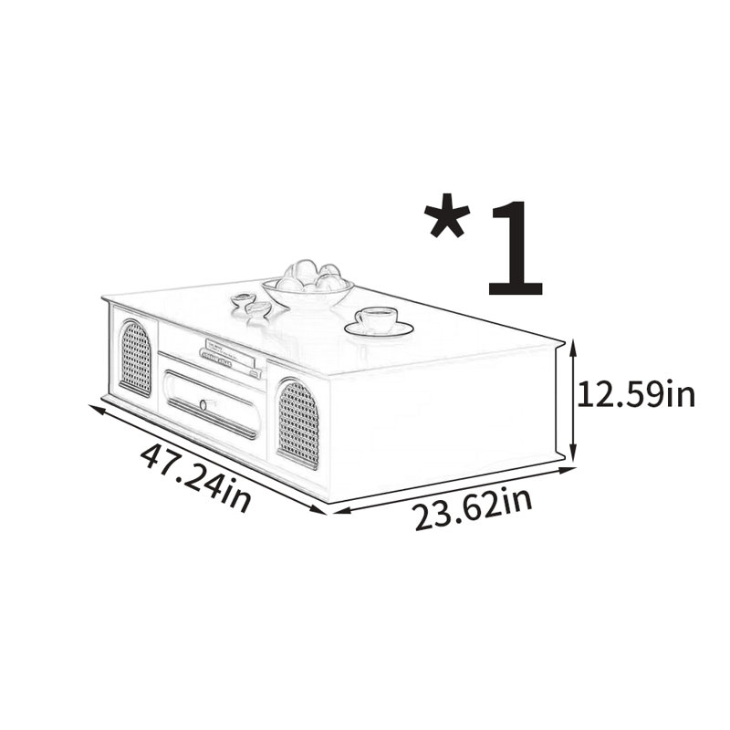 Modern minimalist coffee table