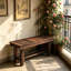 Banc moderne, banc de jardin, banc de patio, banc de véranda, sièges partagés pour deux