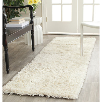 Assar Handmade Shag Ivory Rug
