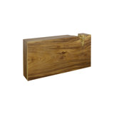 Console ciselée, naturel, doré