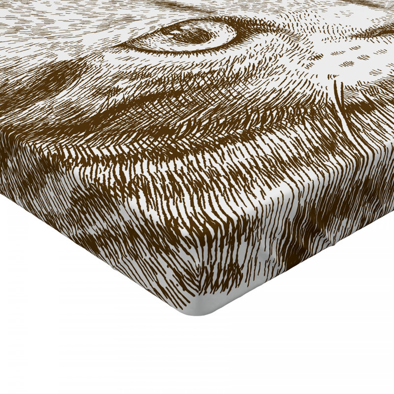 Cat Microfiber Fitted Sheet, Full Fitted Sheet