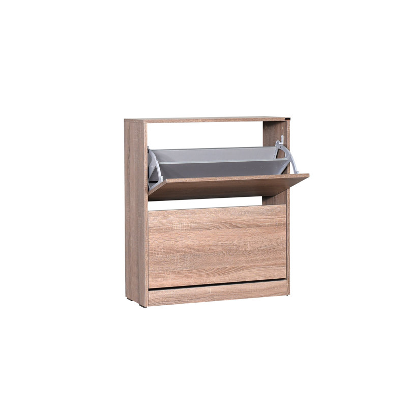 12 Pair Shoe Storage Cabinet, Latte