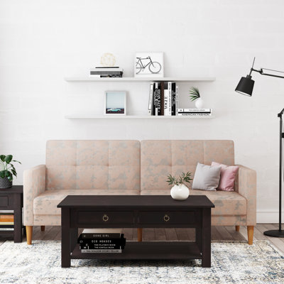 Embry Solid Wood Four Leg Coffee Table with Storage