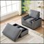 Chaise longue surdimensionnée avec repose-pieds et rangement, revêtement en velours côtelé confortable, porte-gobelet, support pour téléphone portable, port USB, fonction d'inclinaison-1275222998