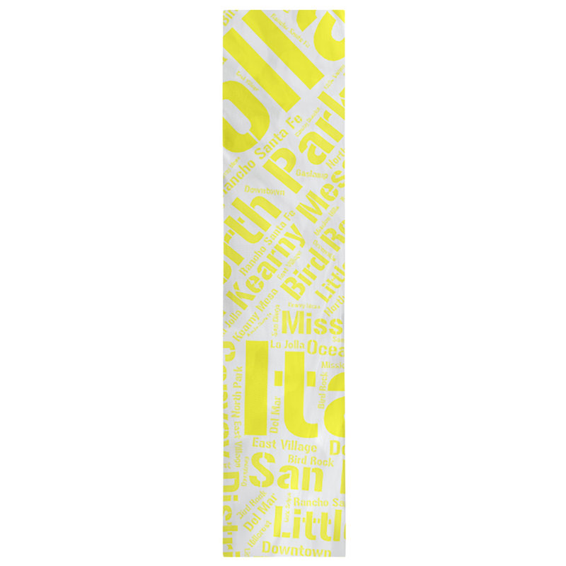 Chemin de table blendtable en coton, 72 po x 16 po, Jaune, San Diego